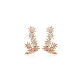 VENUS STAR GOLD DIAMOND EARRING