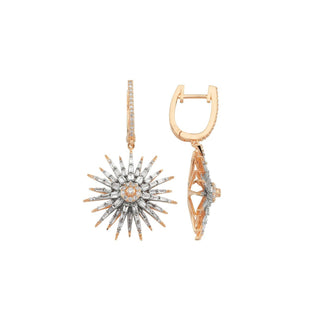 JARDIN STAR 18K GOLD DIAMOND EARRING