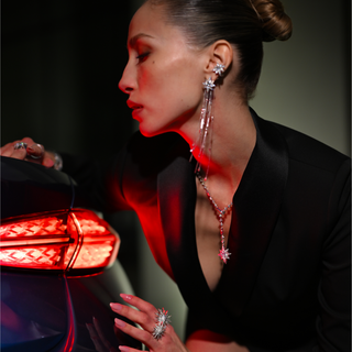 NORTH STAR PAVÊ GOLD DIAMOND EAR CUFF