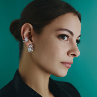 JARDIN STAR GOLD DIAMOND EARRINGS