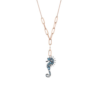 SEAHORSE GOLD DIAMOND NECKLACE