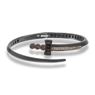 SWORD SILVER SMOKY TOPAZ BRACELET