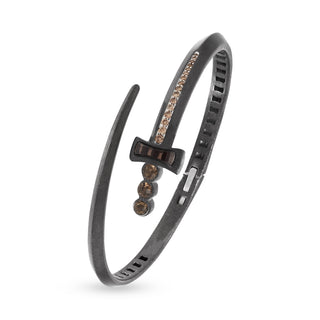 SWORD SILVER SMOKY TOPAZ BRACELET