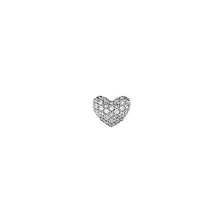 QUEEN OF HEARTS GOLD DIAMOND SINGLE EARRING