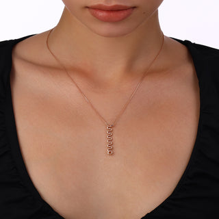 KUNDALINI NAYA GOLD DIAMOND RUBY NECKLACE