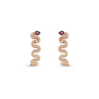 KUNDALINI RAINBOW GOLD DIAMOND RADOLITE EARRINGS
