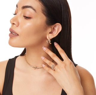 GAIA GOLD BROWN DIAMOND RUBY RING