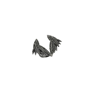 WINGS GOLD BLACK DIAMOND RING