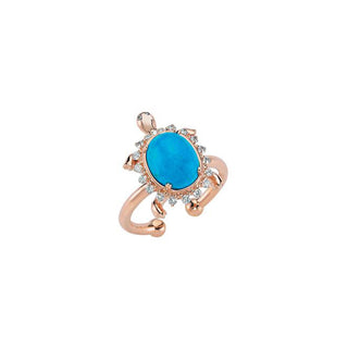 TURTLE TURQUOISE DIAMOND RING