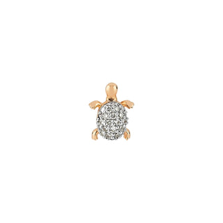 TURTLE GOLD DIAMOND SINGLE EARRING