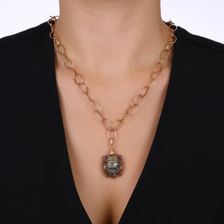 TURTLE GOLD DIAMOND SAVORITE STATEMENT PENDANT