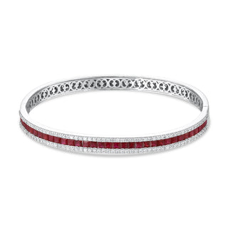 MONDRIAN 18K GOLD DIAMOND RUBY BRACELET