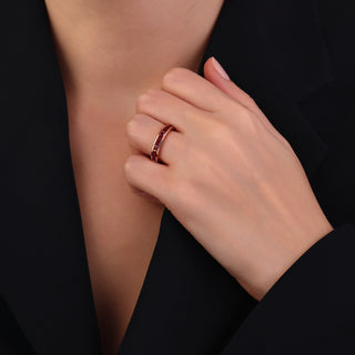 MONDRIAN RAINBOW GOLD RUBY RING