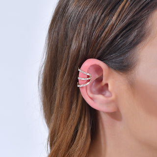 MONDRIAN DIAMOND EAR CUFF Bee Goddess