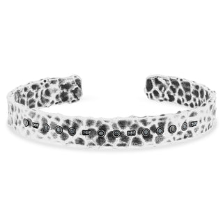 TATTWA SILVER BLACK DIAMOND BRACELET