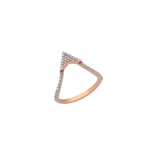 EROS ARROW GOLD DIAMOND RING