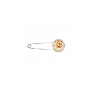 OM GOLD DIAMOND PIN Bee Goddess