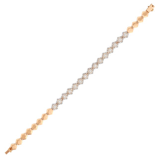 HONEYCOMB 18K GOLD DIAMOND BRACELET