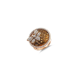 QUEEN BEE 18K GOLD DIAMOND RING