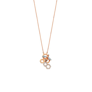 BEE GOLD DIAMOND NECKLACE