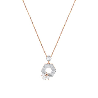 QUEEN BEE MAYA GOLD BAGUETTE DIAMOND NECKLACE