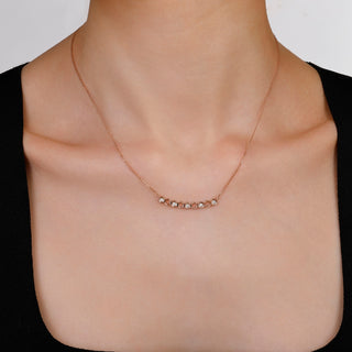 HONEYCOMB GOLD DIAMOND NECKLACE