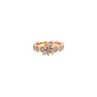 QUEEN BEE GOLD DIAMOND RING