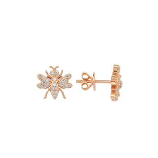 QUEEN BEE GOLD DIAMOND EARRING