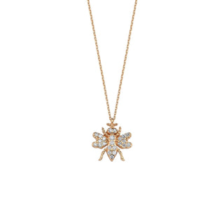 QUEEN BEE GOLD DIAMOND NECKLACE