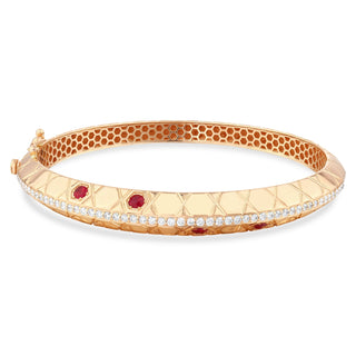 HONEYCOMB RUBY DIAMOND BRACELET