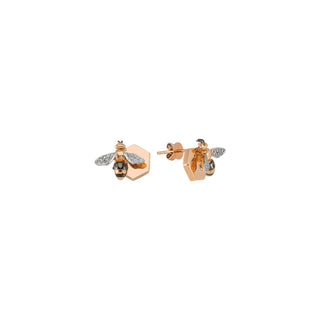 BEE GOLD DIAMOND EARRING