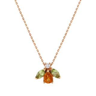 QUEEN BEE MAYA GOLD DIAMOND NECKLACE