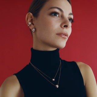 HONEYCOMB PAVÊ GOLD DIAMOND EAR CUFF