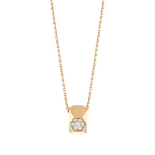 HONEYCOMB GOLD DIAMOND SMALL NECKLACE