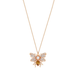 QUEEN BEE BON BON GOLD DIAMOND NECKLACE