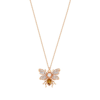 QUEEN BEE BON BON GOLD DIAMOND NECKLACE