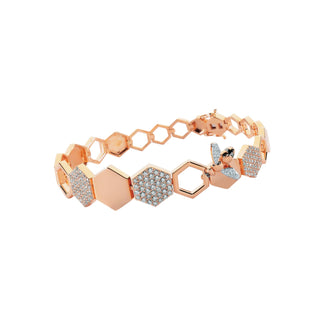 HONEYCOMB DIAMOND BRACELET