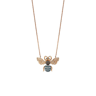 BEE BLUE DIAMOND NECKLACE