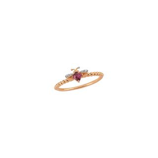 QUEEN BEE LILY GOLD DIAMOND RING