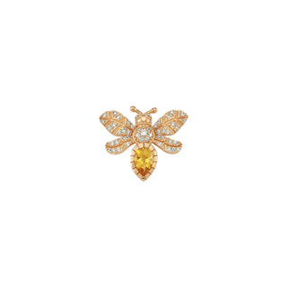 QUEEN BEE EVA GOLD DIAMOND CITRINE EAR CUFF Bee Goddess