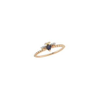 QUEEN BEE GOLD DIAMOND RING Bee Goddess