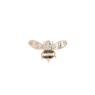 QUEEN BEE MELLIE GOLD DIAMOND SINGLE EARRING Bee Goddess