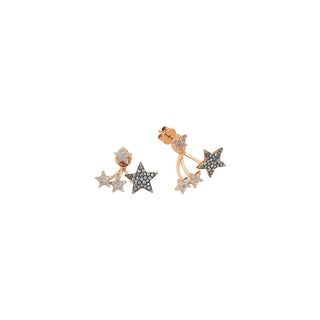 SIRIUS STAR GOLD DIAMOND EARRING Bee Goddess