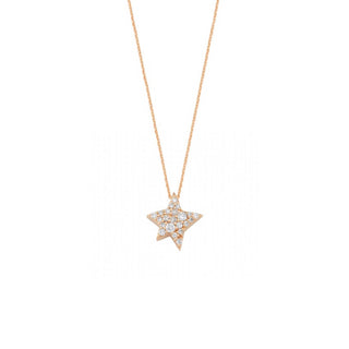 SIRIUS STAR GOLD DIAMOND NECKLACE Bee Goddess