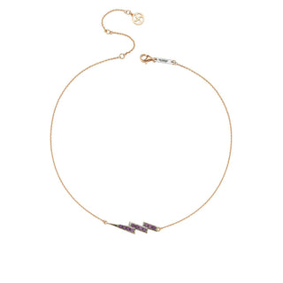 LIGHTNING GOLD AMETHYST NECKLACE