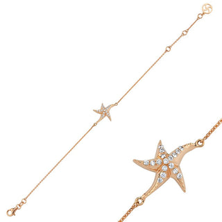 STARFISH DIAMOND BRACELET Bee Goddess