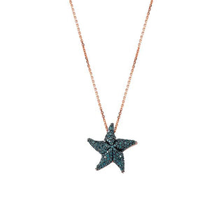 STARFISH GOLD DIAMOND NECKLACE Bee Goddess