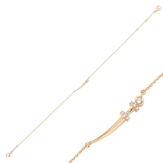 SWORD DIAMOND ANKLET Bee Goddess