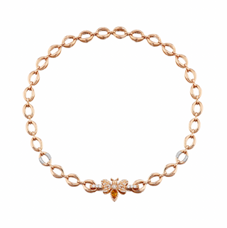 QUEEN BEE EVA GOLD DIAMOND CHOKER