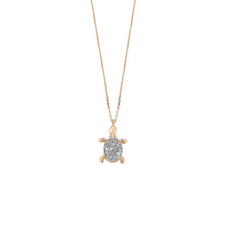 TURTLE DIAMOND NECKLACE Bee Goddess